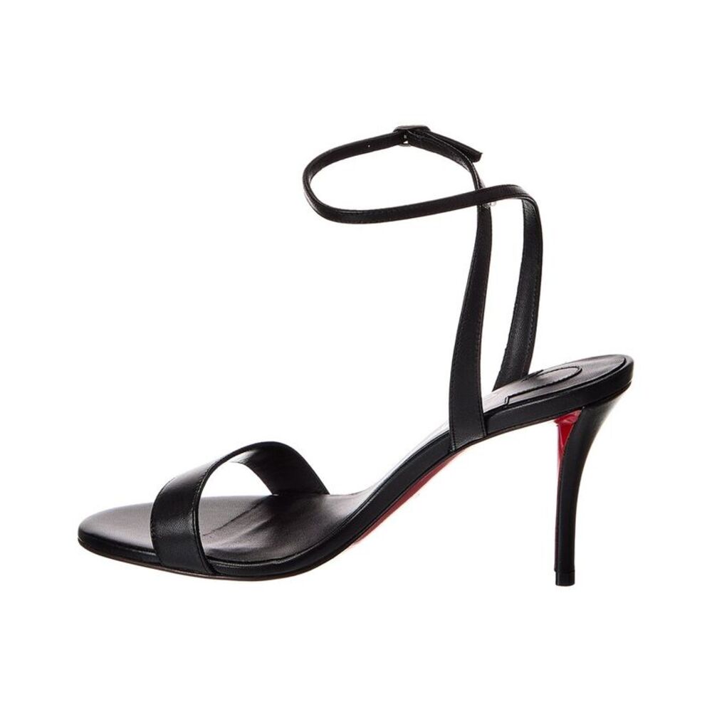 Christian Louboutin Miss Z 80 Leather Sandal, Black - Picture 2 of 5